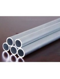 tubo tondo in alluminio satinato D. 24 mm x2mt