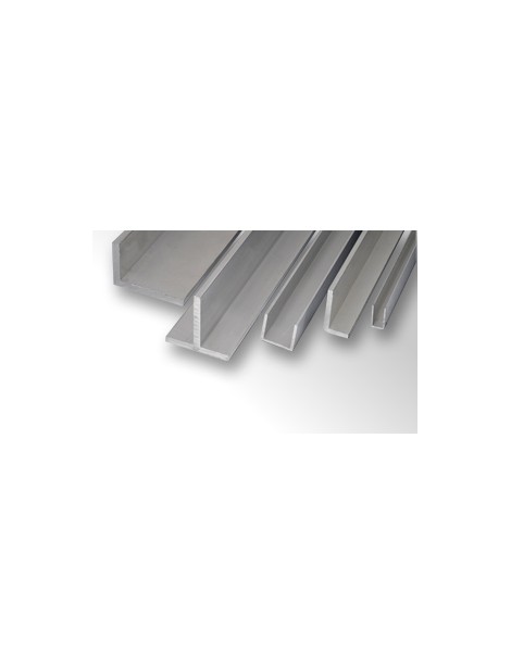 profilo alluminio cromo canalino ad U 10x10x2mt - Ferramenta e