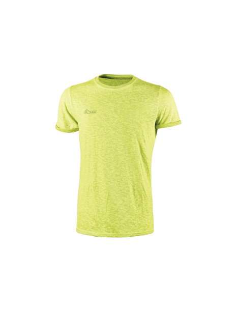 U-POWER T-Shirt Slim Fit in Cotone 145 gr-m2 modello Fluo colore YELLOW 2XL